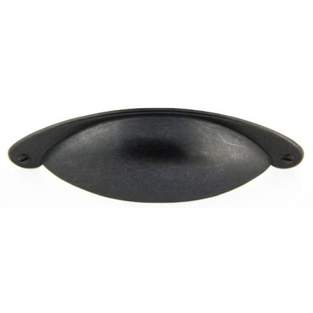 Crown 5" Hooded Shaker Cup Cabinet Pull with 3" Center to Center Weathered Black Finish CHP8233DACM